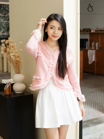 Back Zip Pleated Skirt Pant 28861 (SPO)