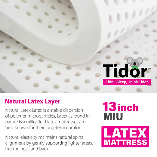Tidor Mattress 13英寸乳胶床褥