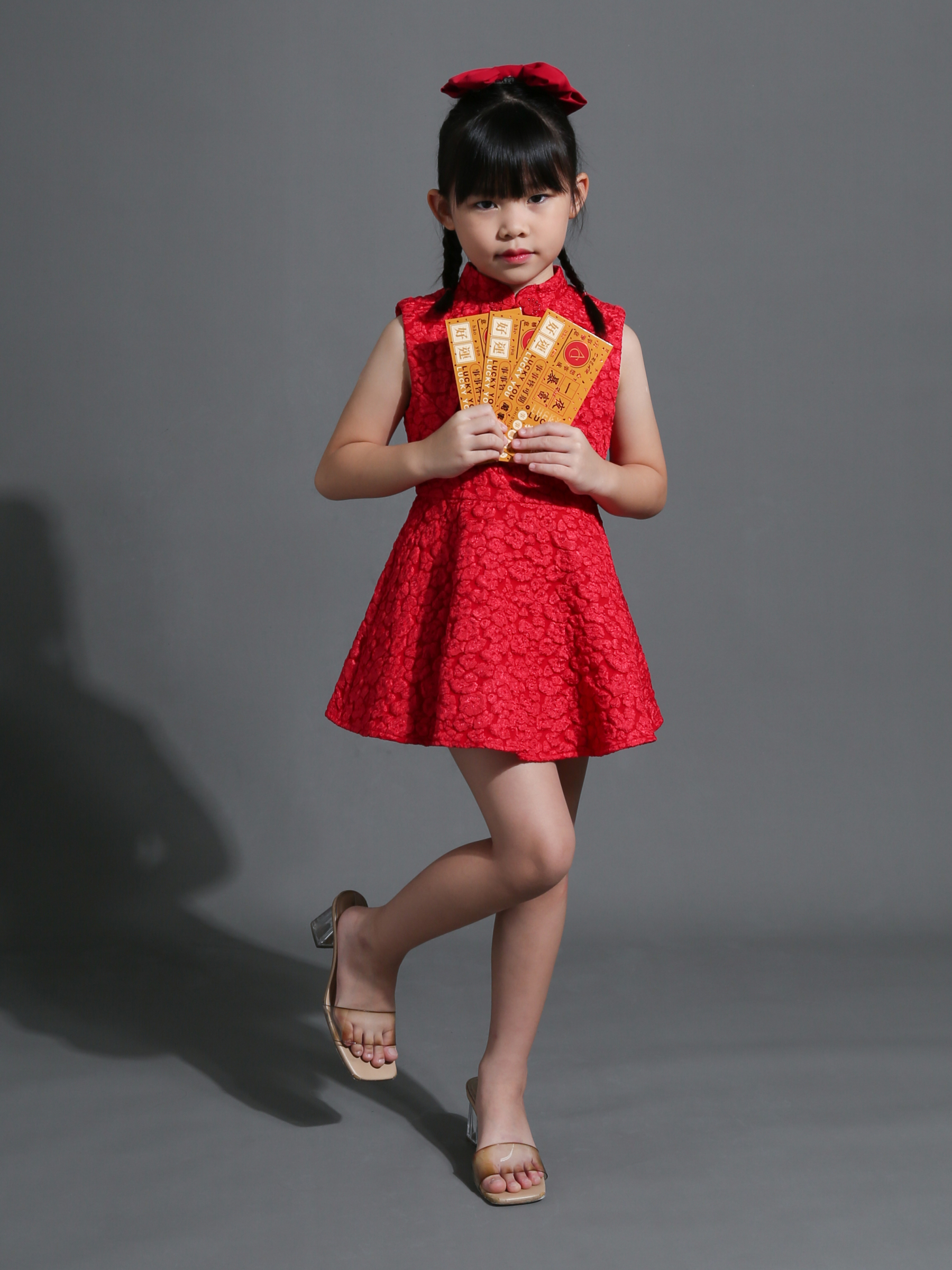 Cheongsam Sleeveless Dress AC002K (AC2K)��KIDS)