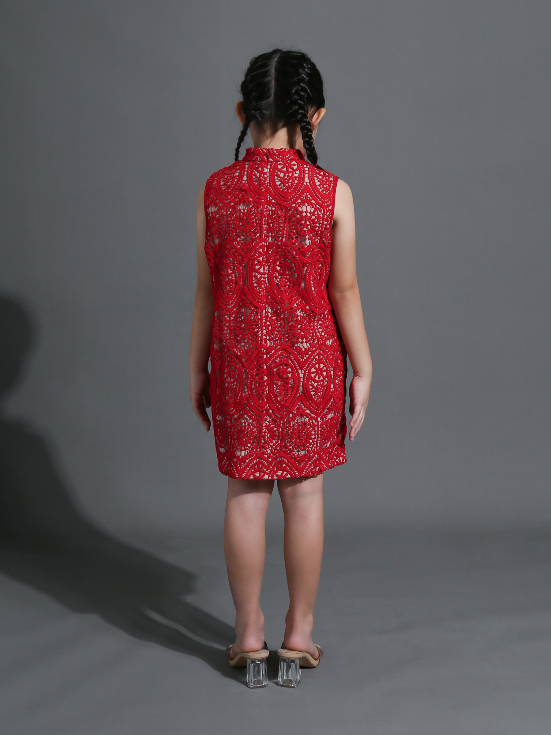 Cheongsam Lace Sleeveless Dress AC003K (AC3K) (KIDS)