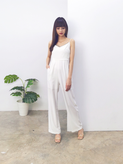 Front Chain With Strap Jumpsuit AC009