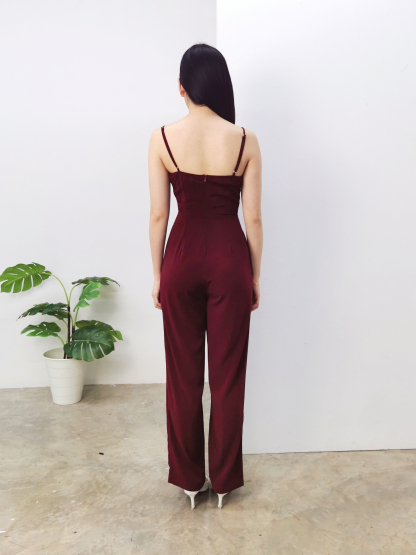 Front Chain With Strap Jumpsuit AC009