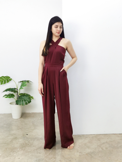 Halter Strap Jumpsuit AC038