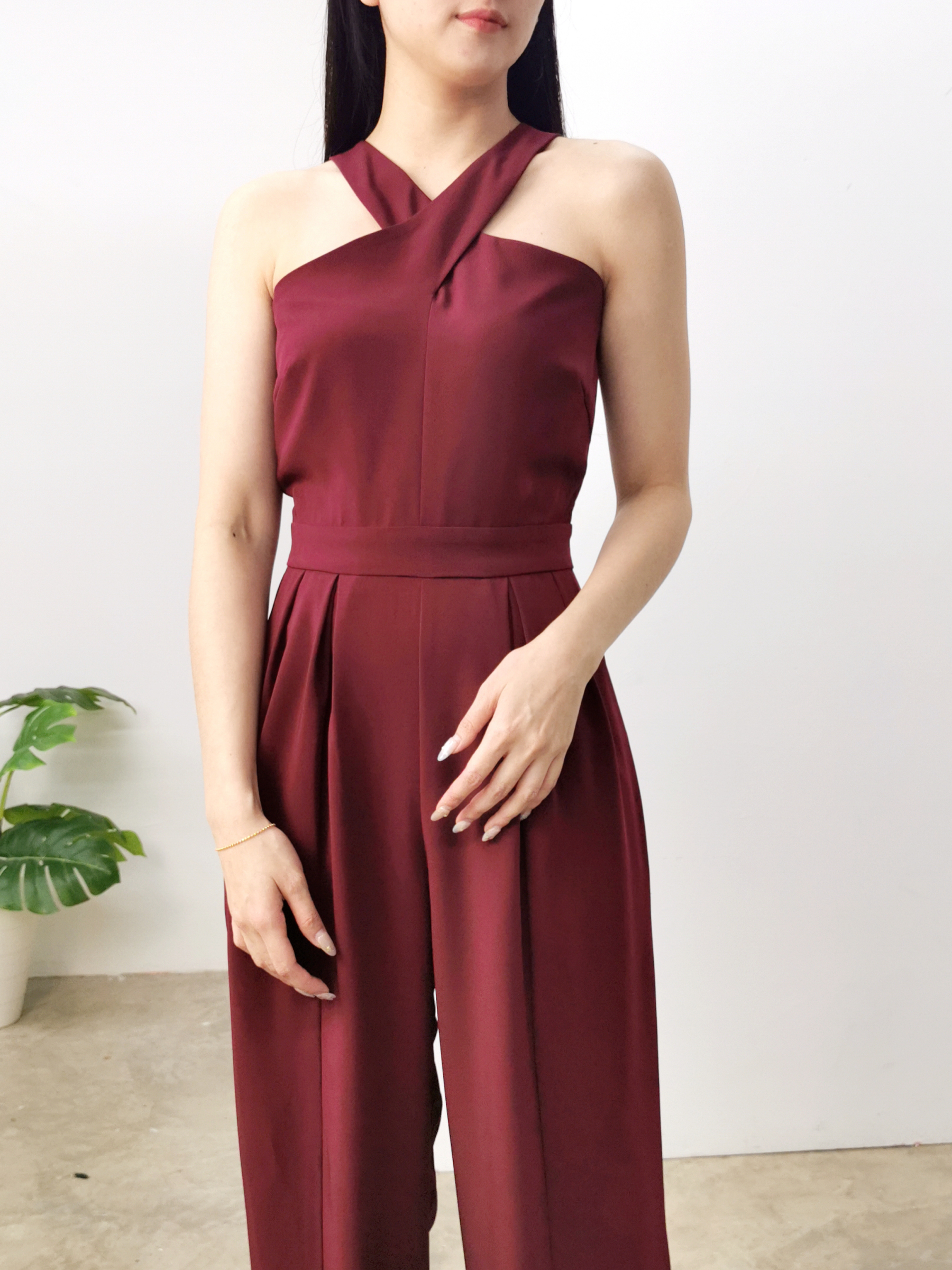 Halter Strap Jumpsuit AC038