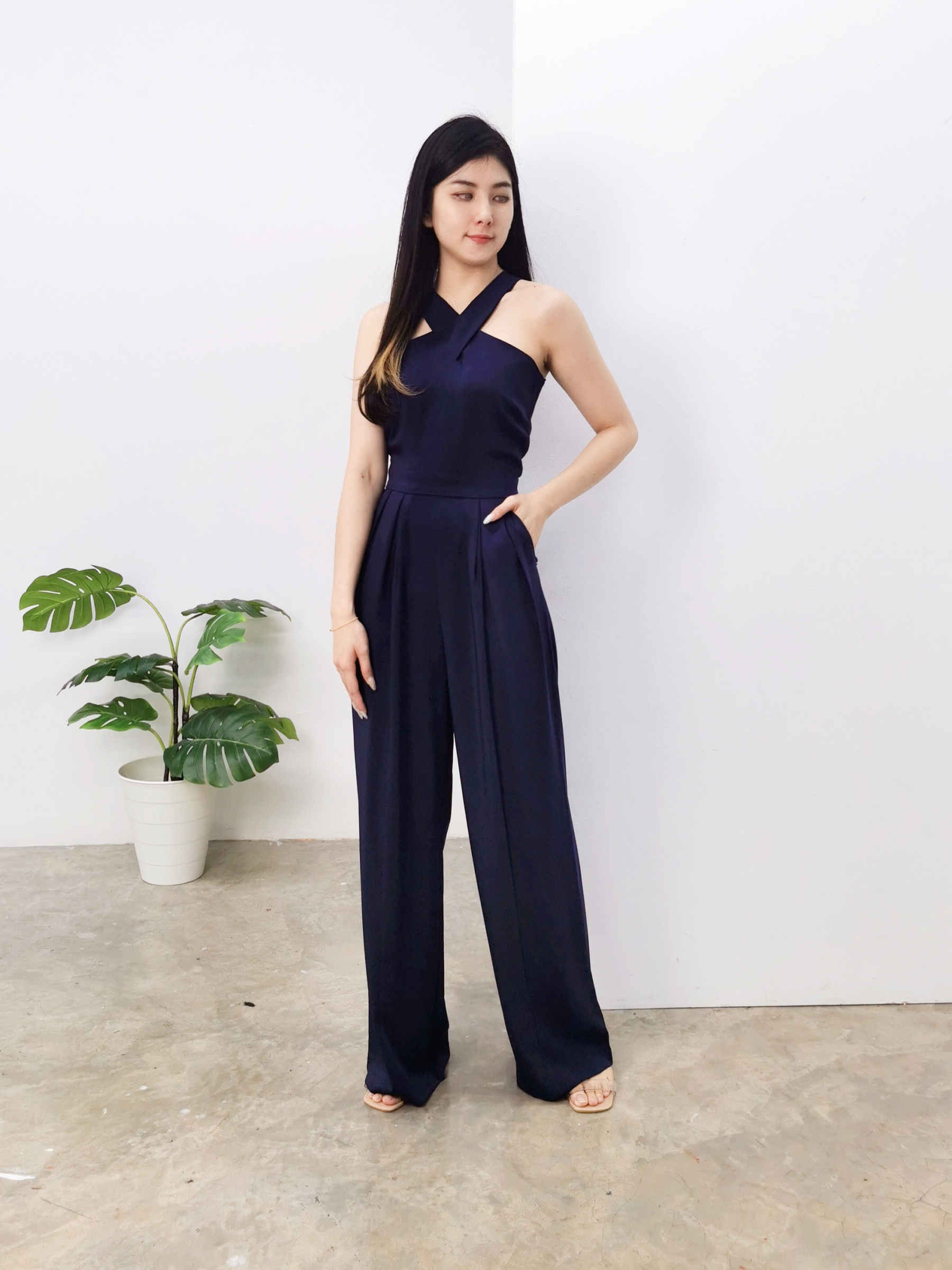 Halter Strap Jumpsuit AC038