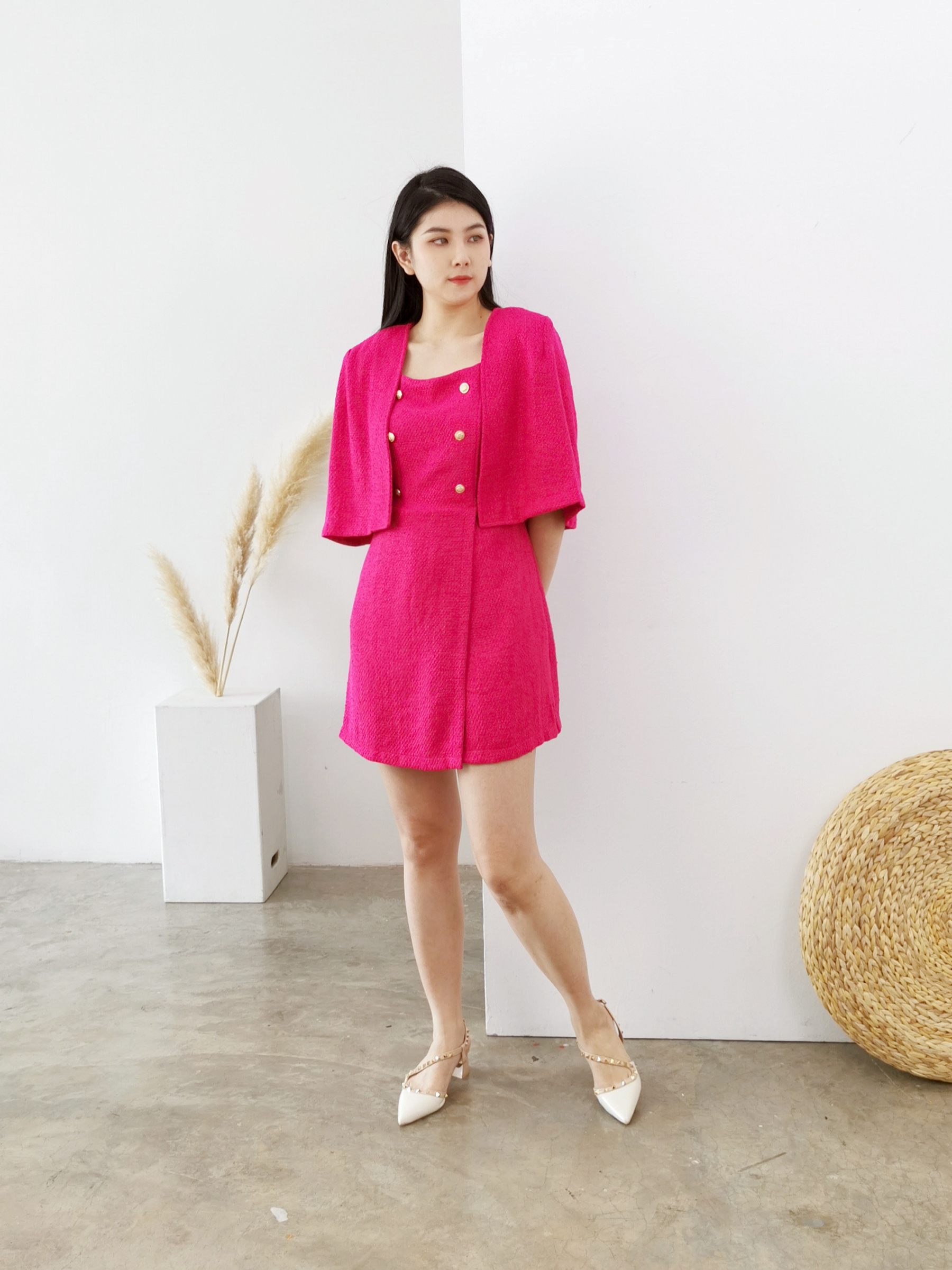 Outer With Jumpsuit Set AC043