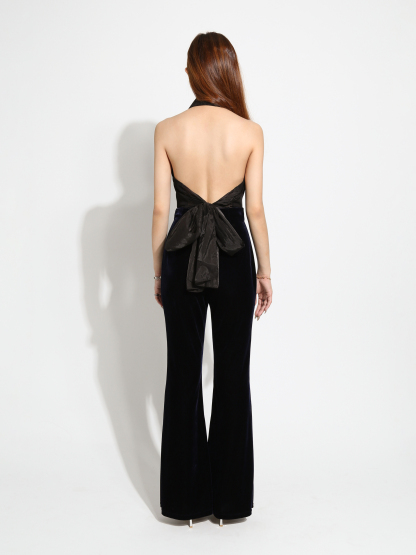 Halter Back Tie Up Top AC049