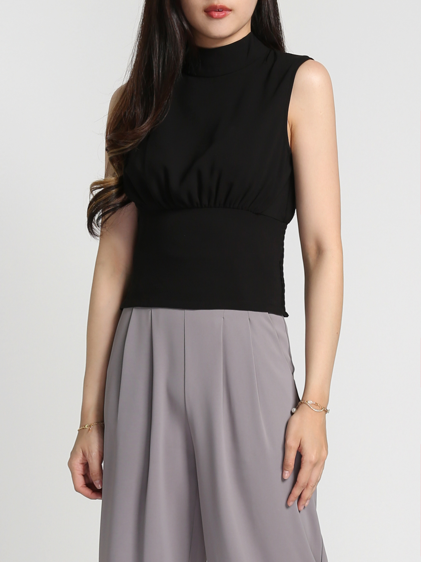 Sleeveless Waist Stretchable Top AC069