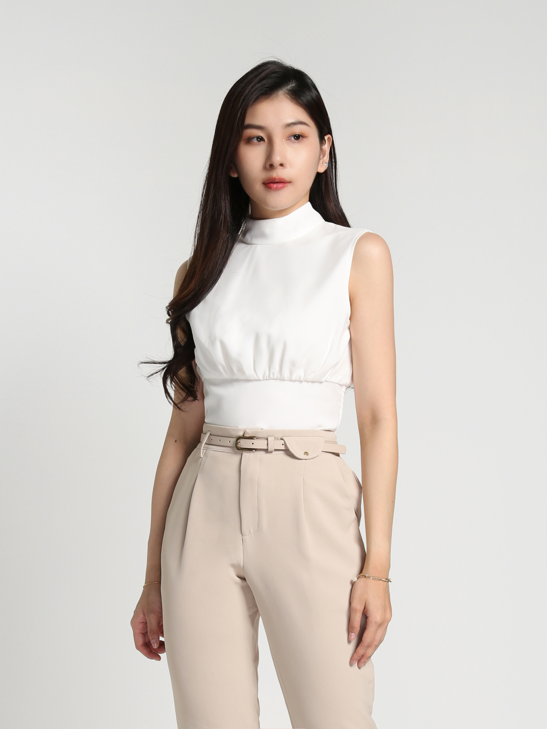 Sleeveless Waist Stretchable Top AC069