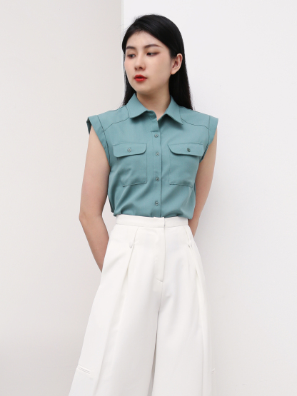 High Waist Wide Leg Long Pants AC077