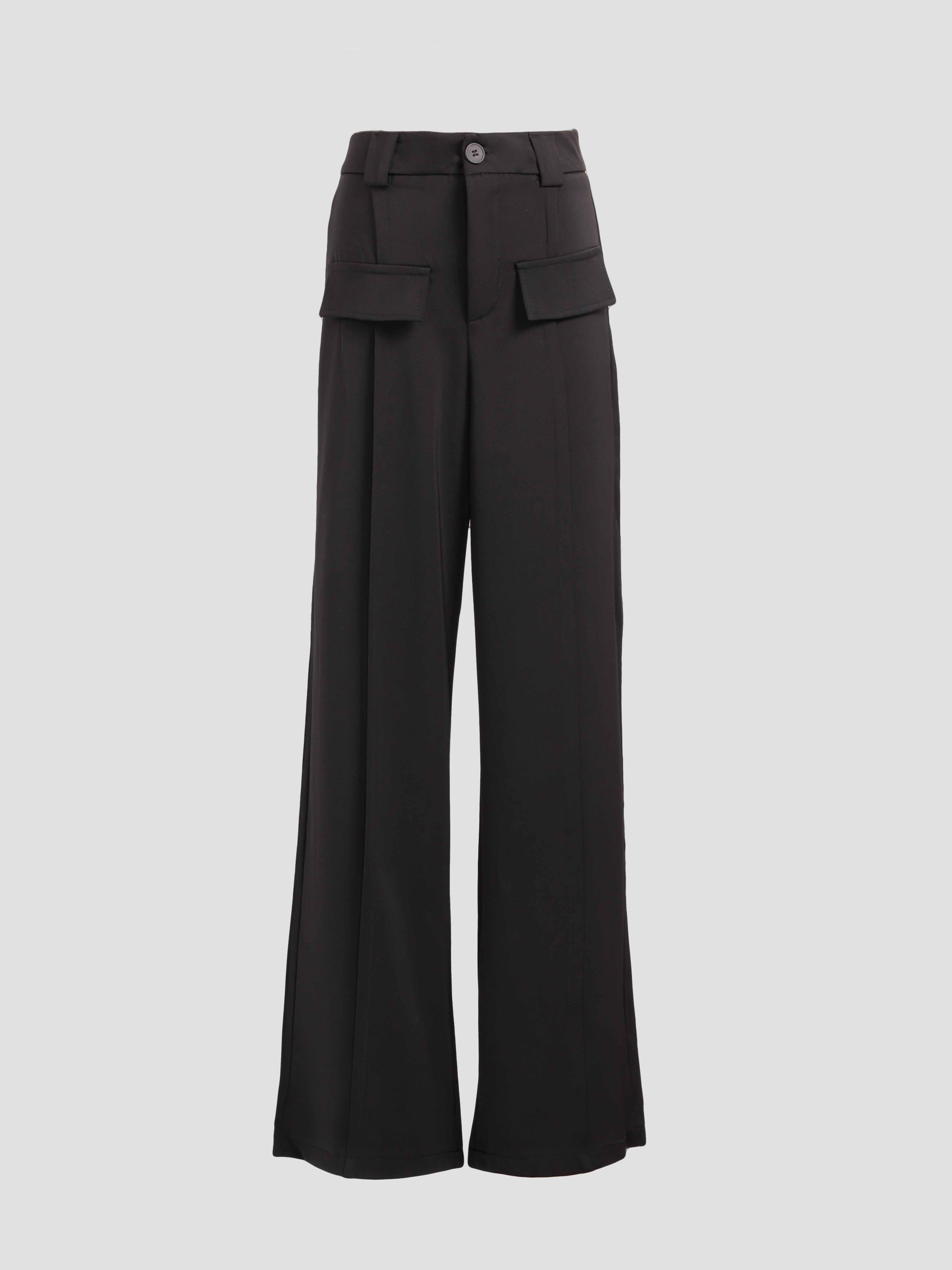 Front Button And Pocket Long Pant 27536