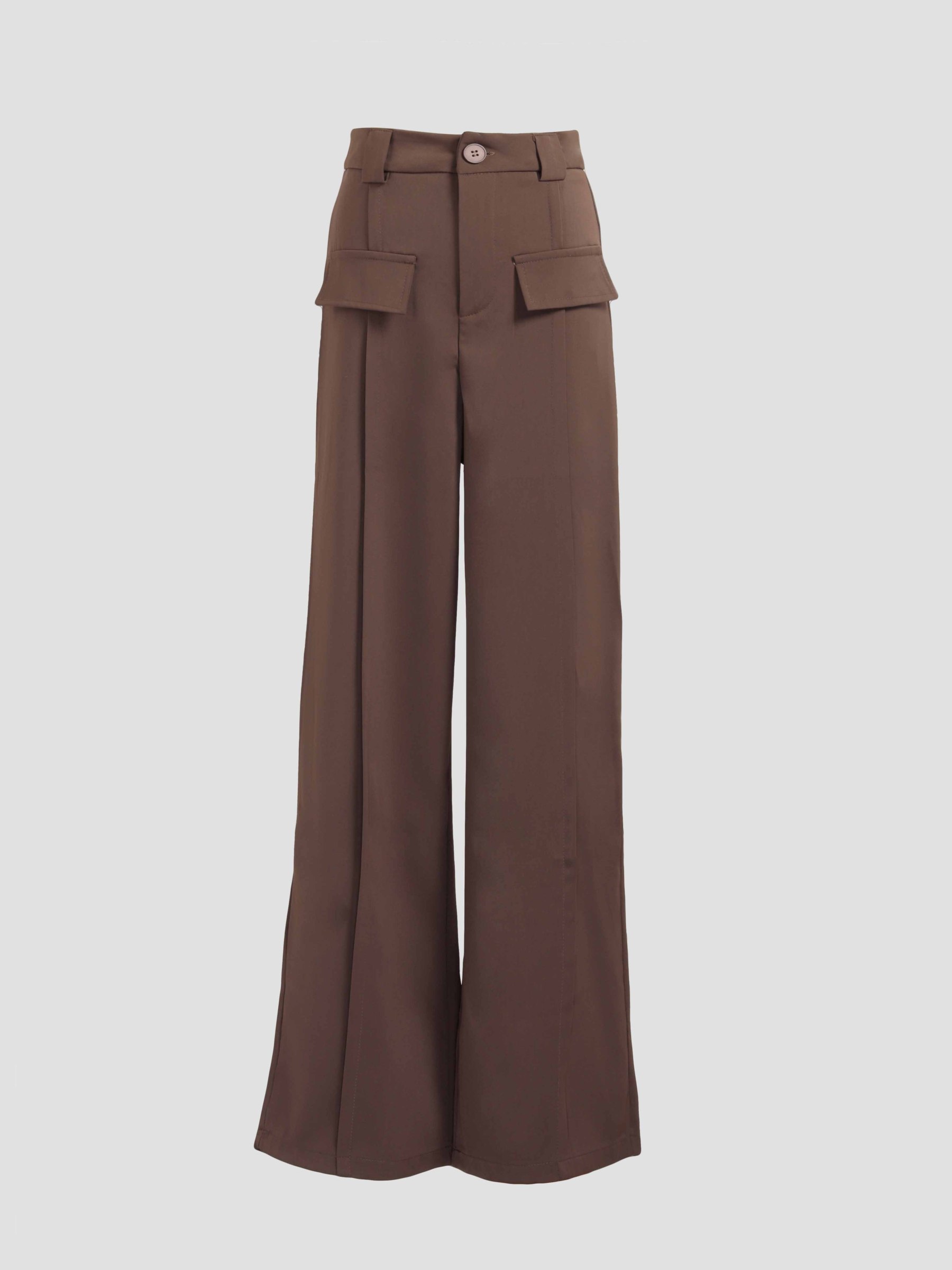 Front Button And Pocket Long Pant 27536