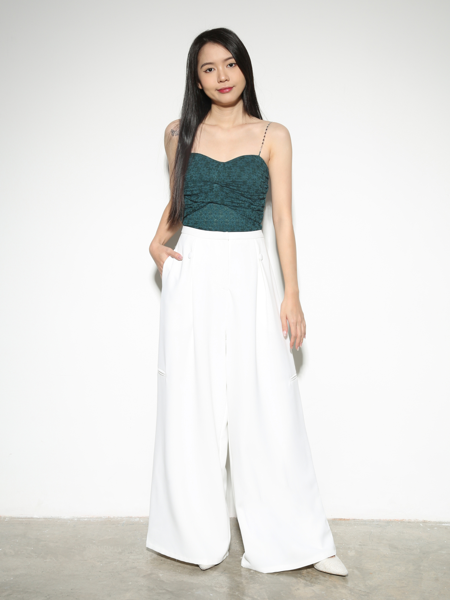 Lace With Diamond Strap Top 28508 (SO)