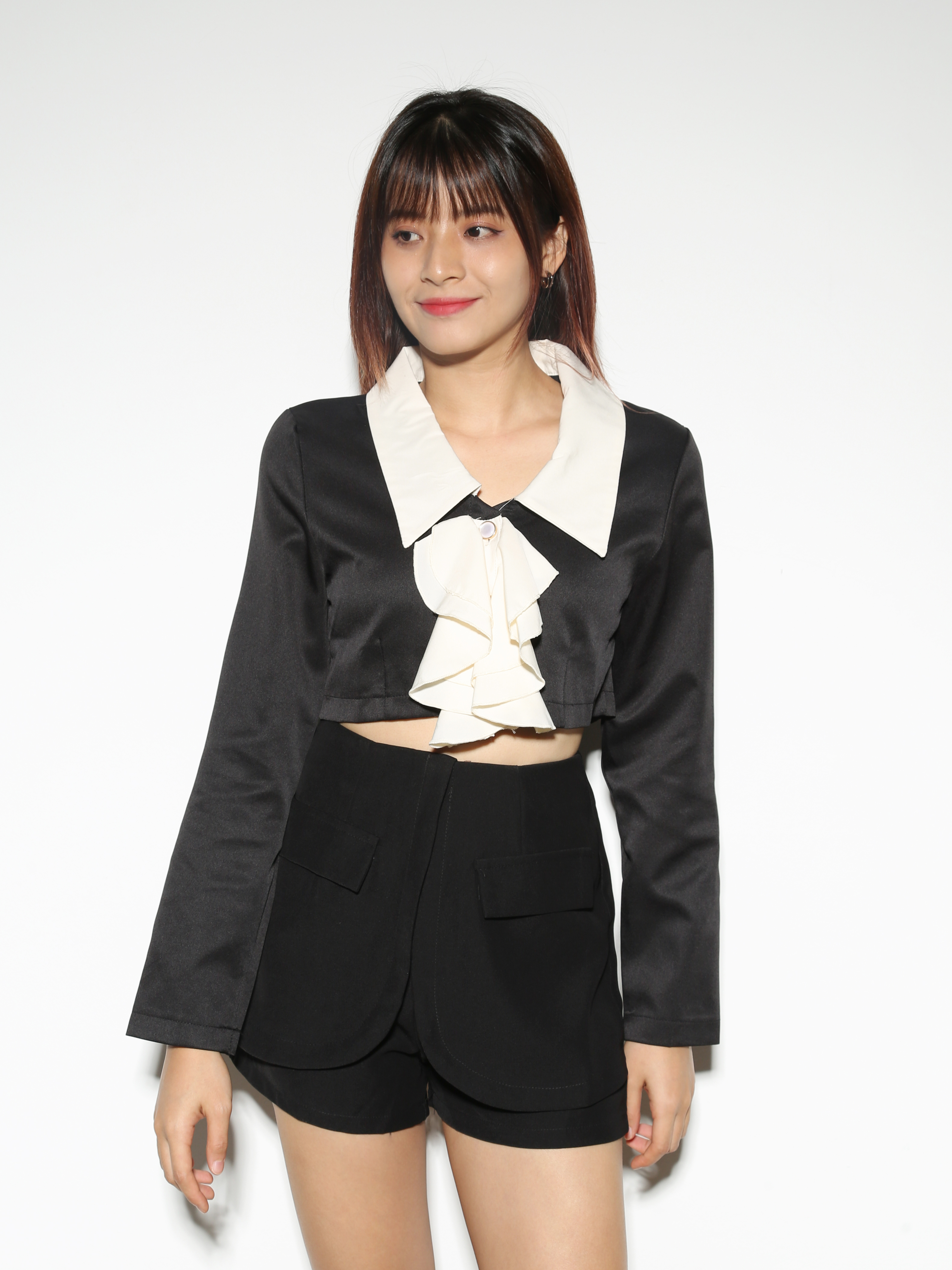 Collar Ruffles Top 28462