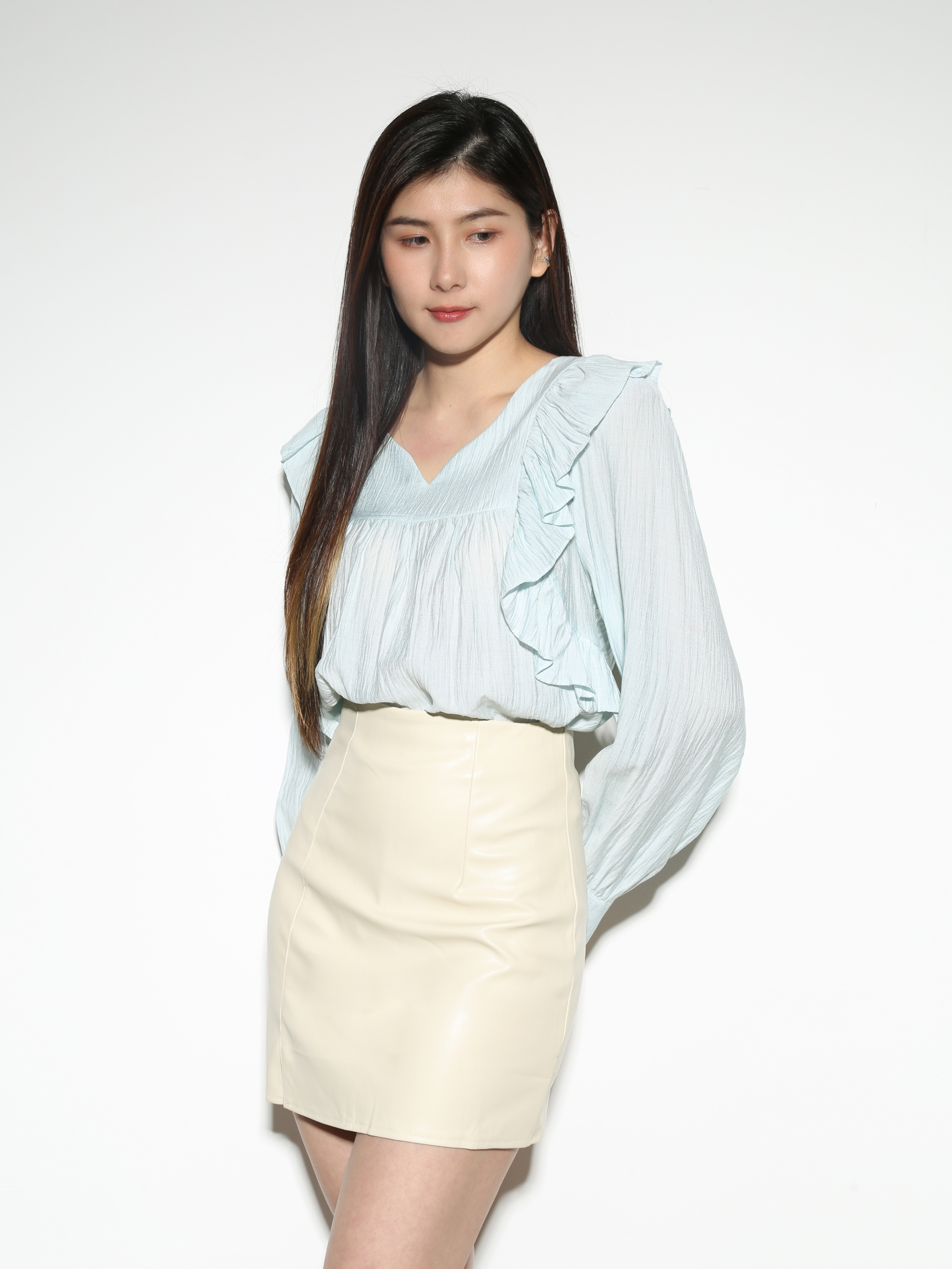 Ruffles Long Sleeve Top 28445