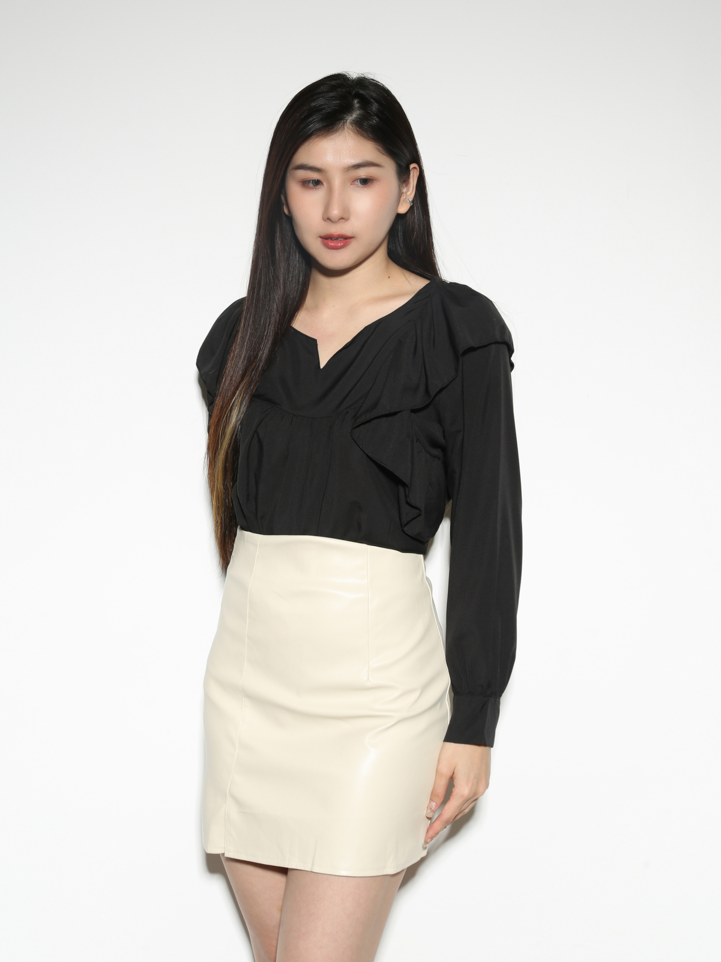 Ruffles Long Sleeve Top 28445