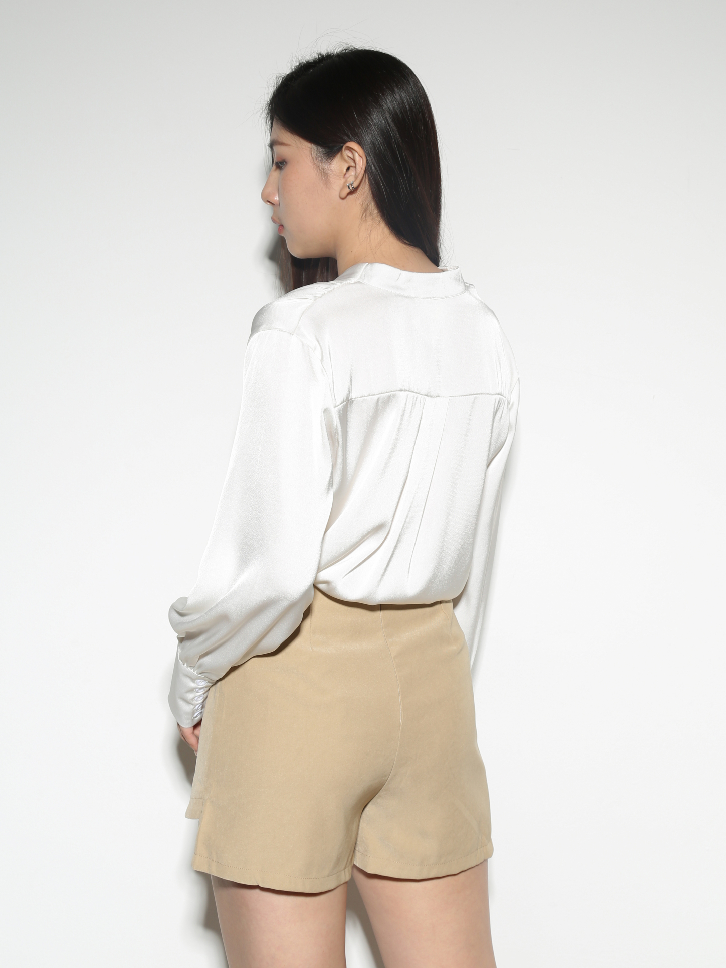 V Neck Front Button Blouse 28442