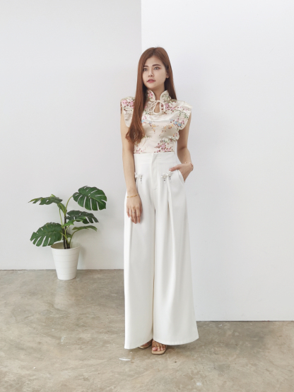 Cheongsam Floral Top AC059