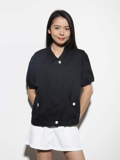 Front ZIp Short Sleeve Jacket 27786