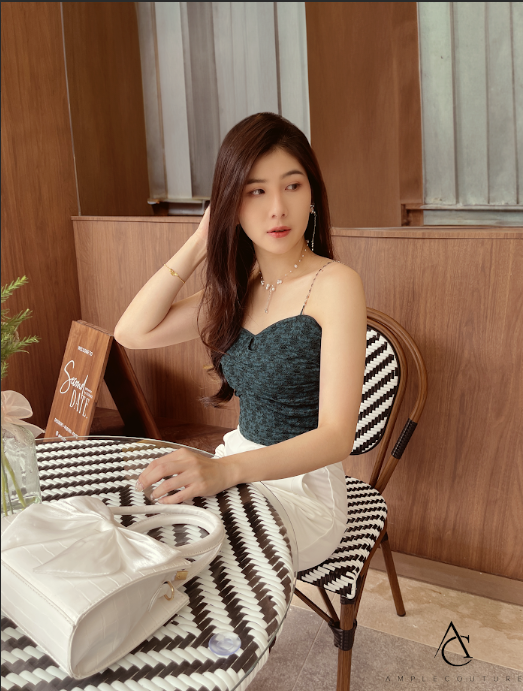 Lace With Diamond Strap Top 28508 (SO)