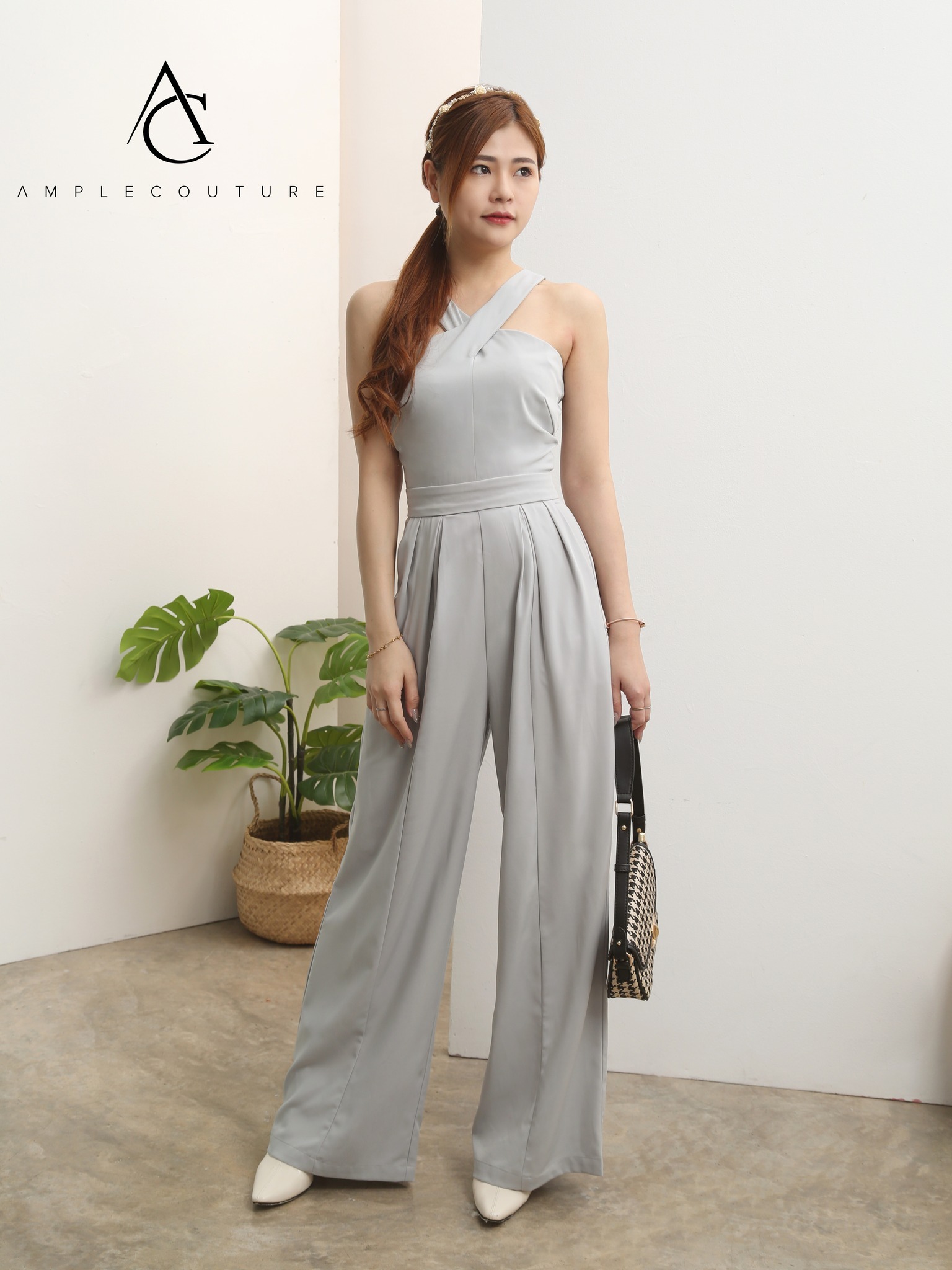 Halter Strap Jumpsuit AC038