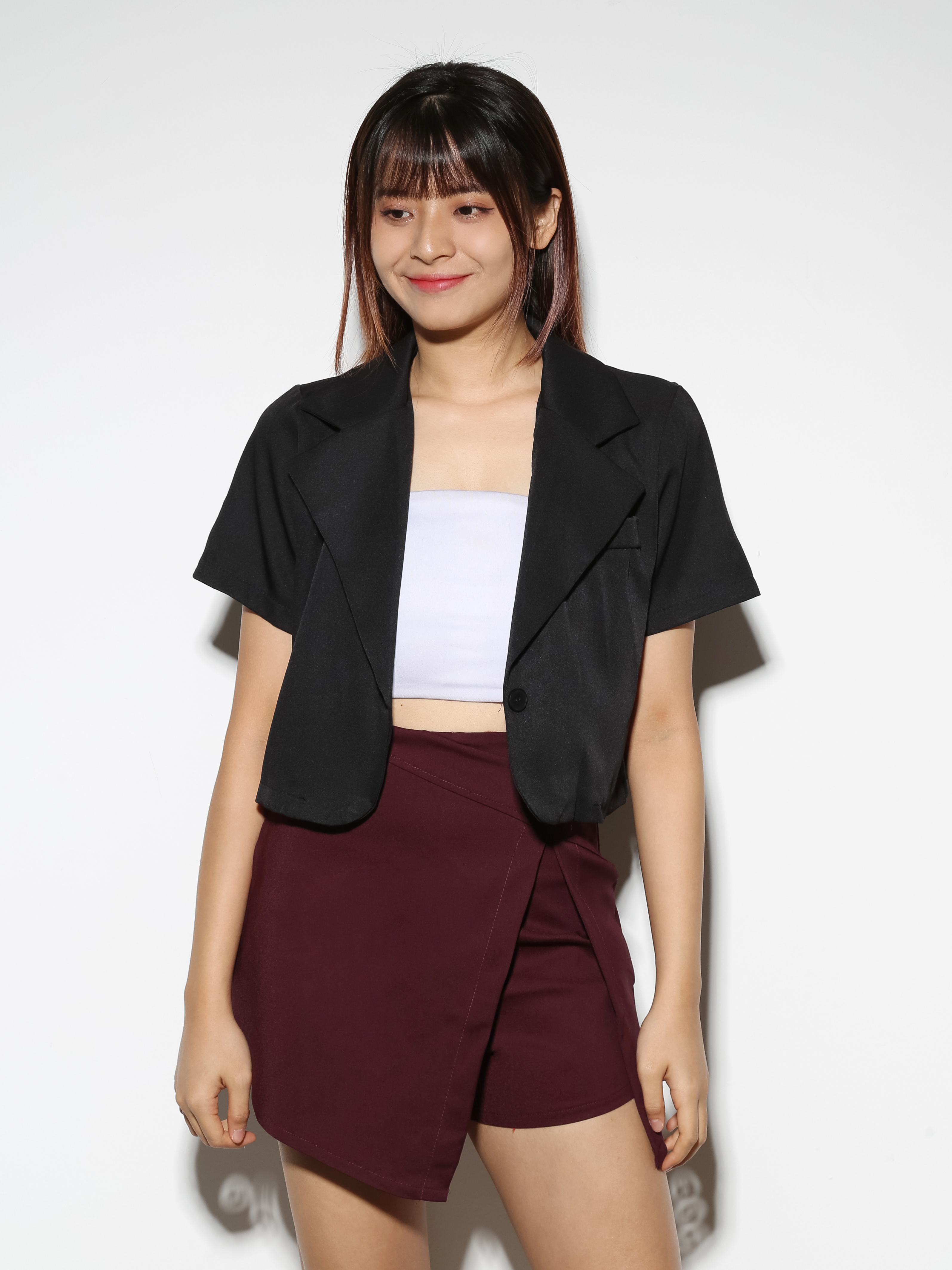 High Waist With Split Skirt Pants 28891