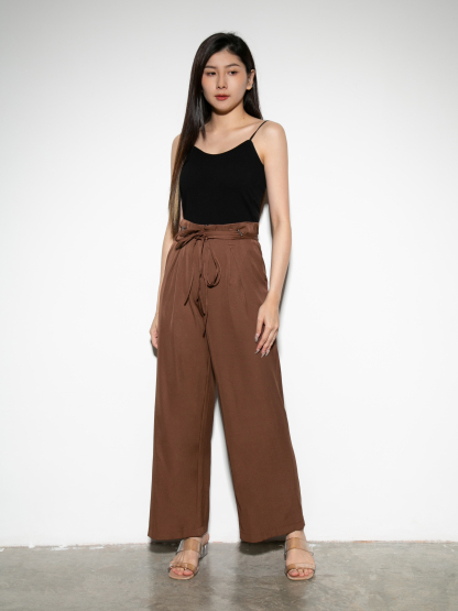 High Waist With Strap Long Pants 28210