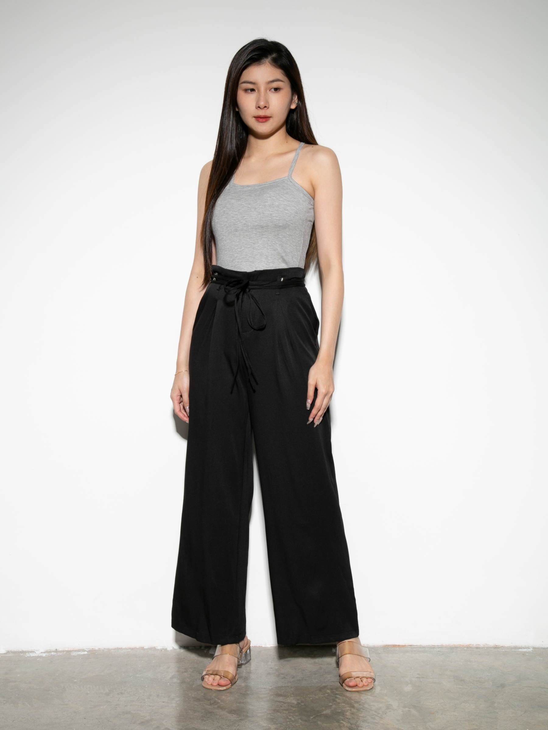 High Waist With Strap Long Pants 28210