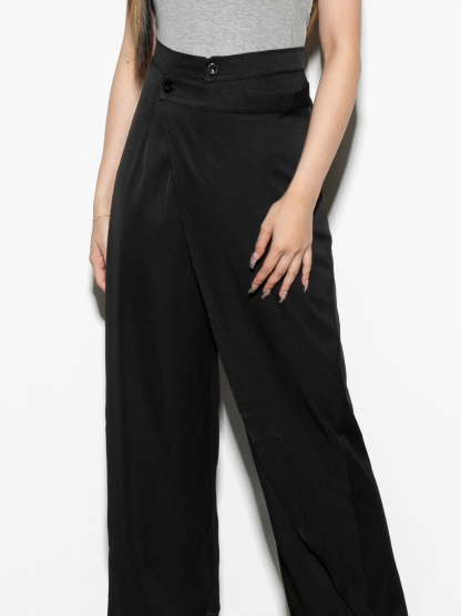 High Waist Wrap Long Pants 28230