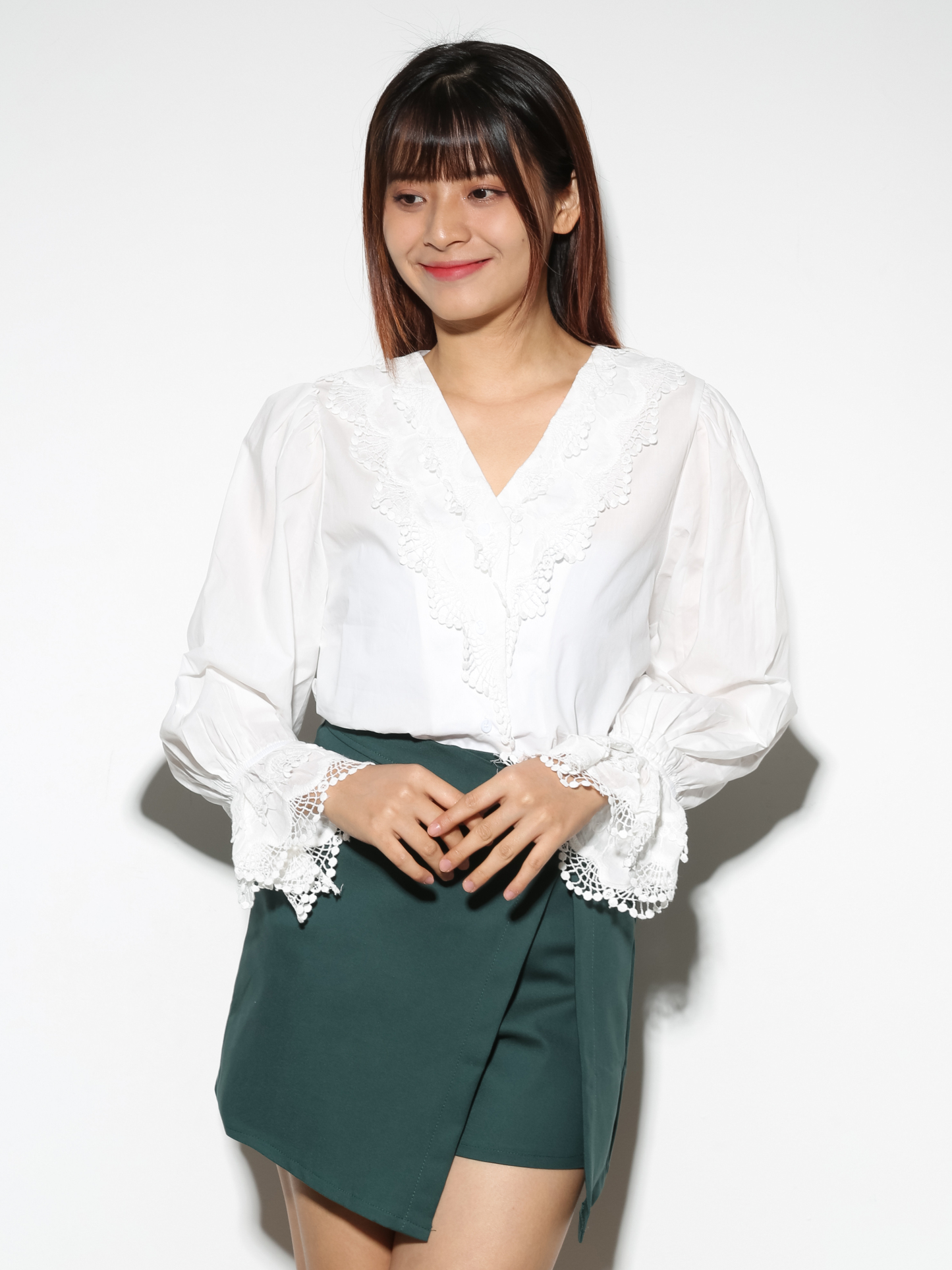 High Waist With Split Skirt Pants 28891