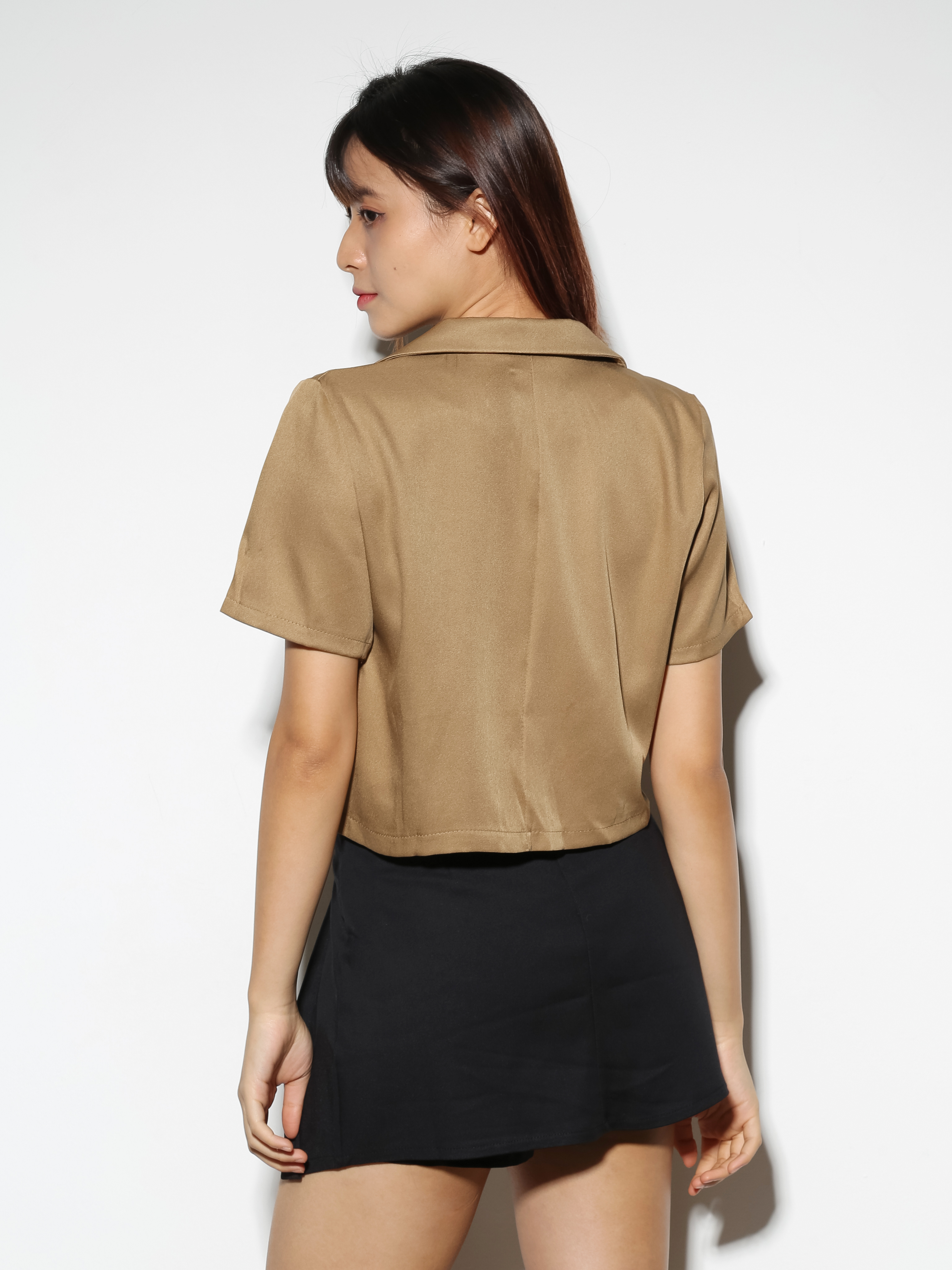 High Waist With Split Skirt Pants 28891