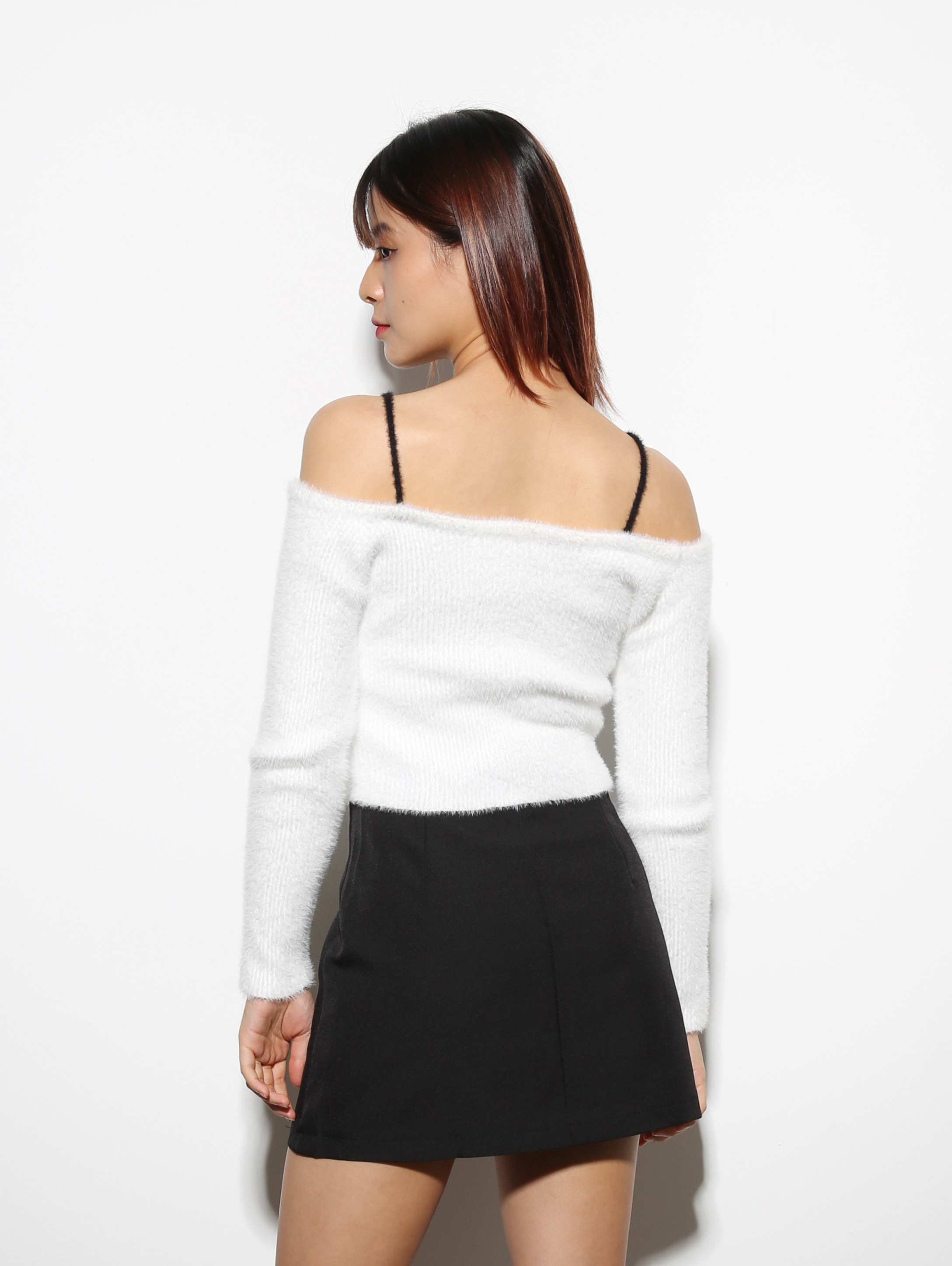 High Waist A Line With Belt Skirt 27866