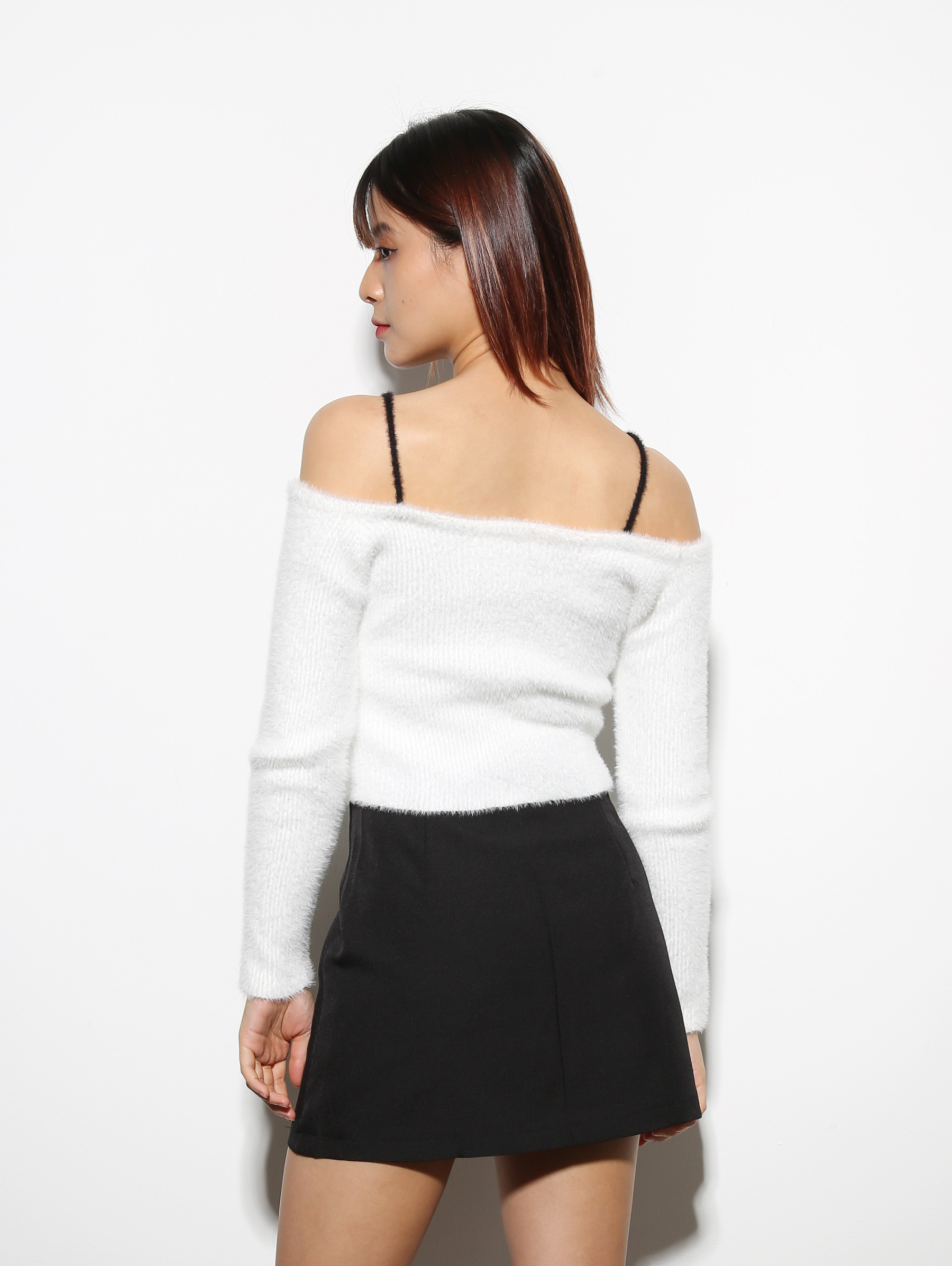 High Waist A Line With Belt Skirt 27866