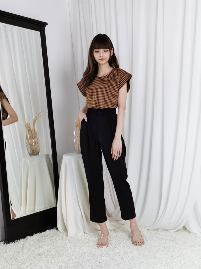 Formal High Waist Side Pocket Long Pants 24419