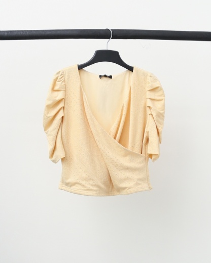 Wrap V Neck Top 17131