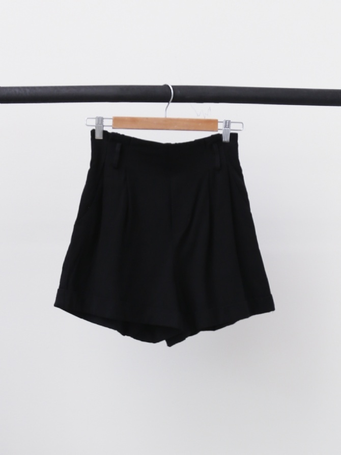 High Waist Short Pants With Belt 15958