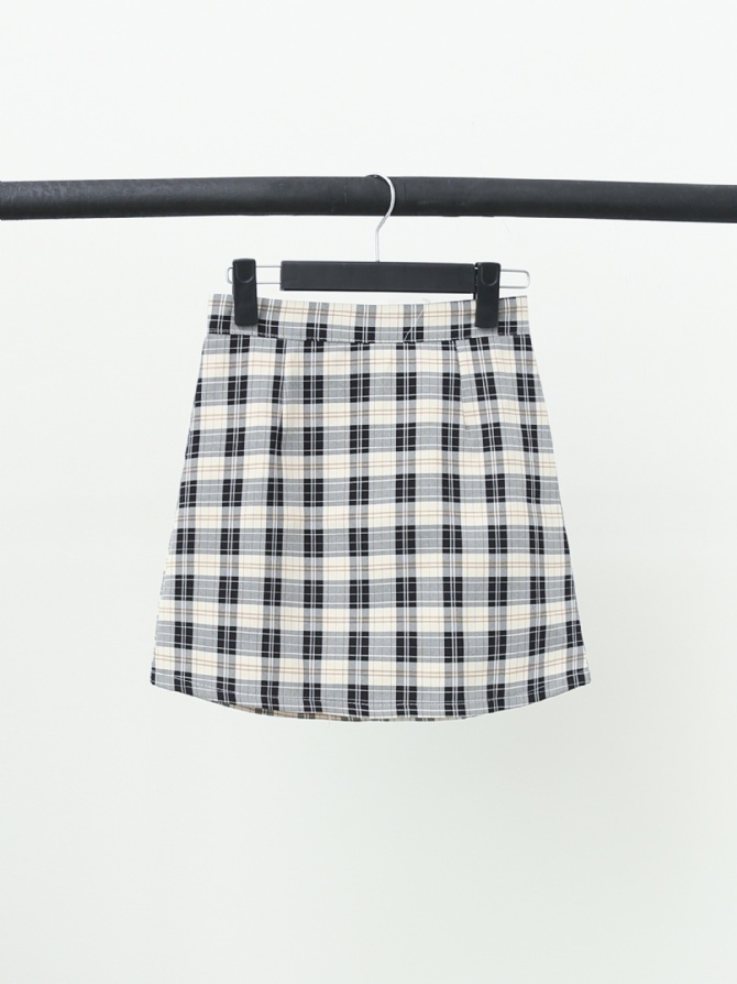 Plaid Short Skirt 16607