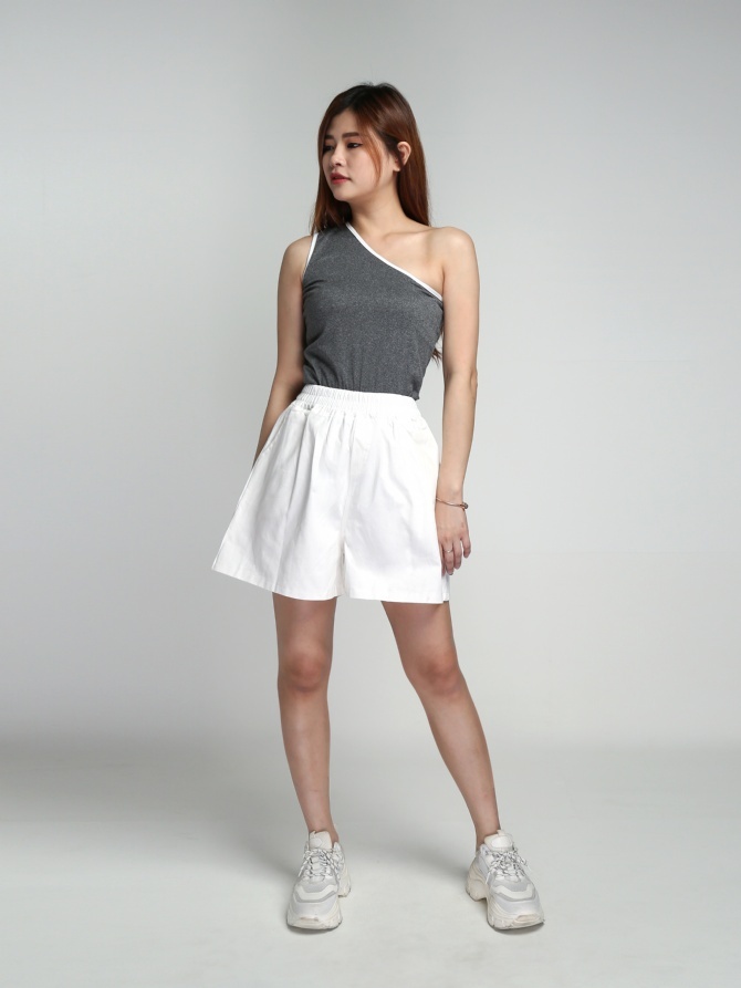 High Waist Stretchable Short Pants 15936