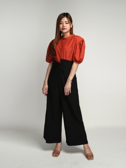 Two Tone Side V Jumpsuit 15812