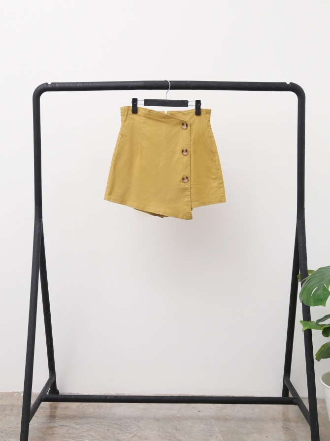 High Waist Front Pocket Short Pants 17722