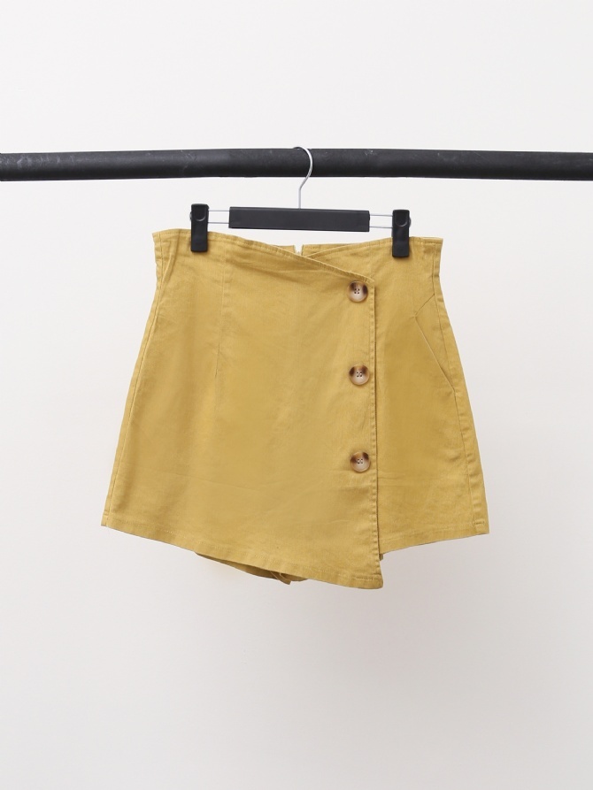 High Waist Front Pocket Short Pants 17722