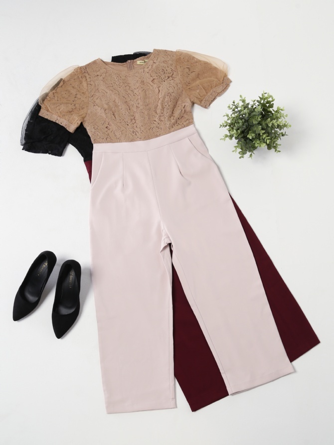 Two Tone Lace Jumpsuit 15646