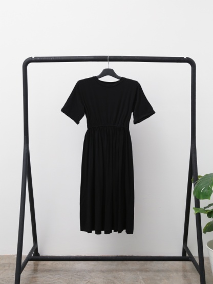 Plain Basic With Belt Dress 15349
