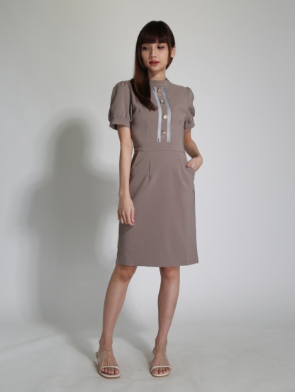 High Waist Side Tie Up With Pocket Long Pants 24285