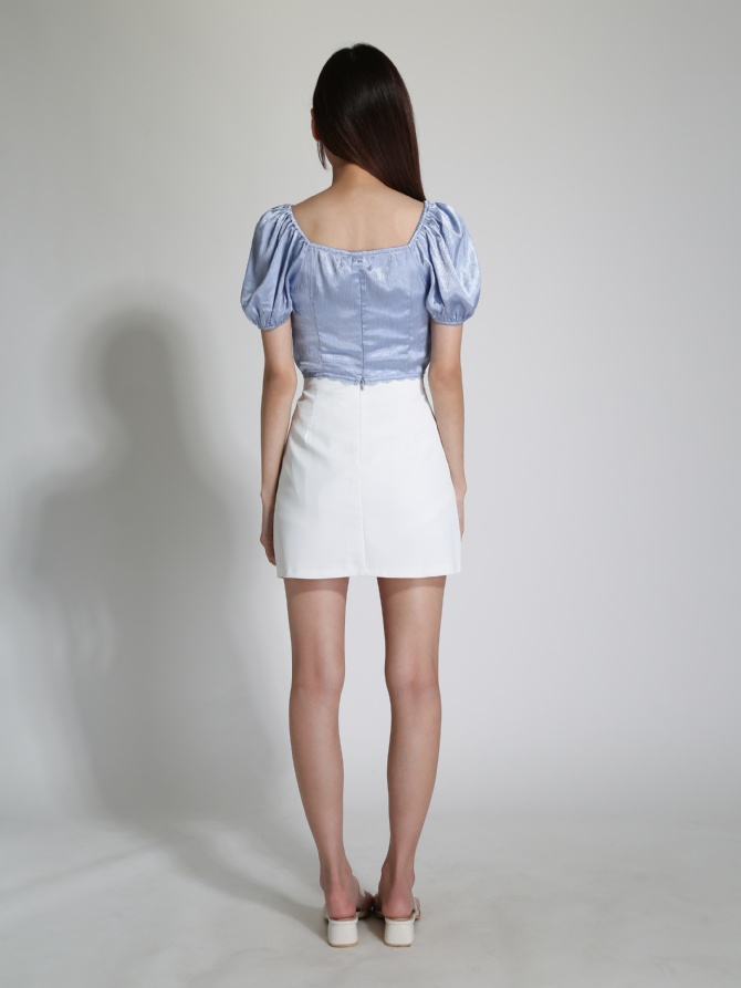 Satin Front Tie Up Top 24233