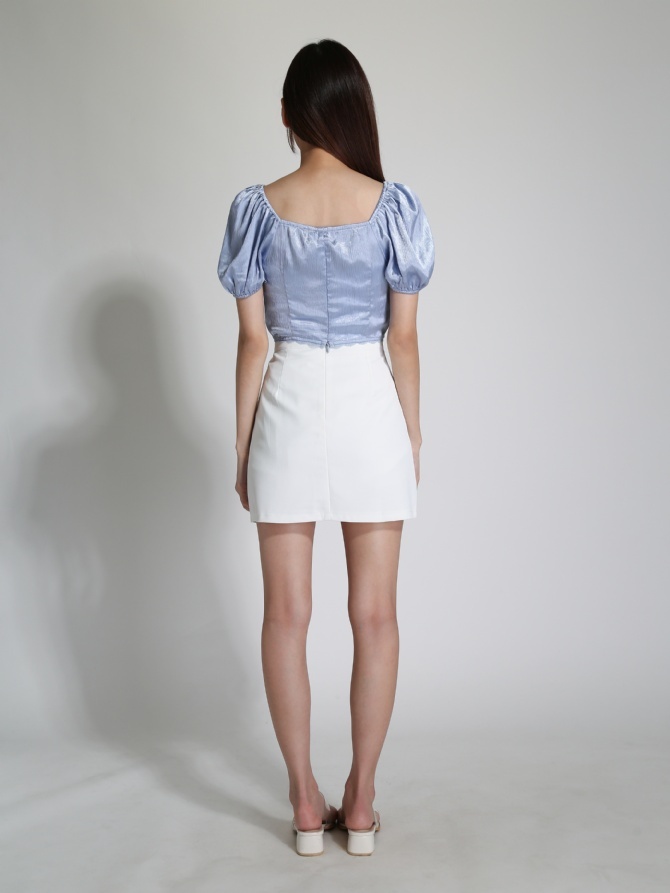 Satin Front Tie Up Top 24233