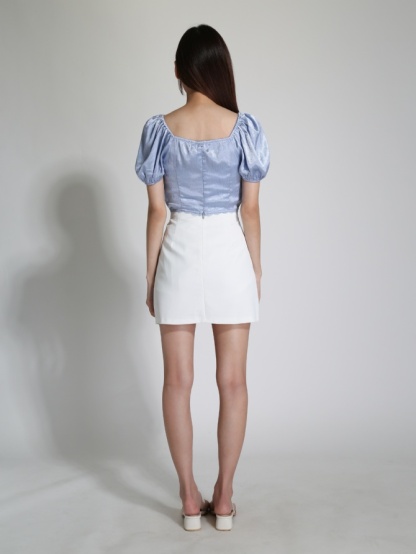 Satin Front Tie Up Top 24233
