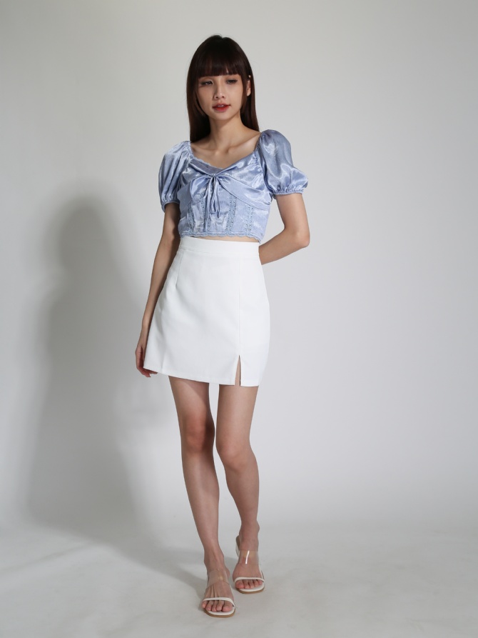 Satin Front Tie Up Top 24233