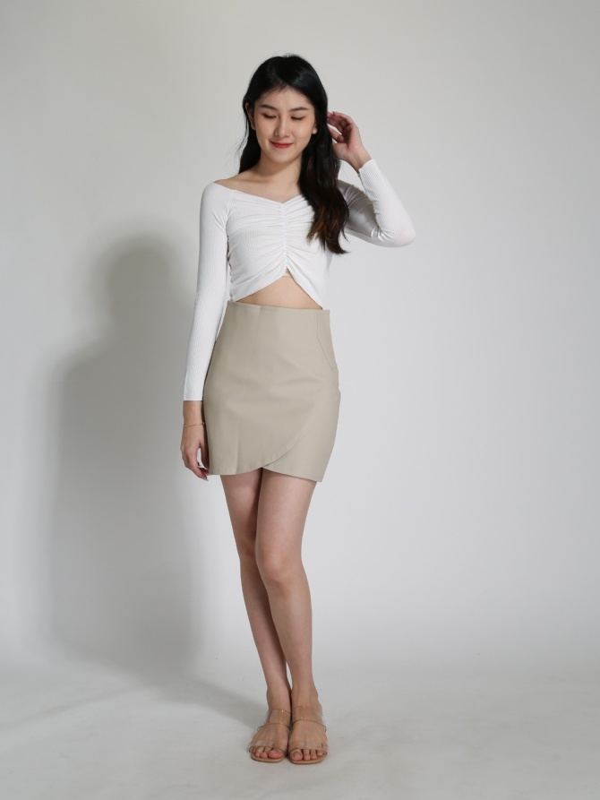 Wrap Skirt Pants 24226