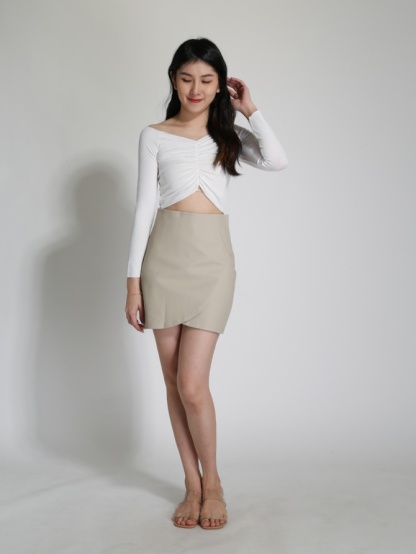 Wrap Skirt Pants 24226